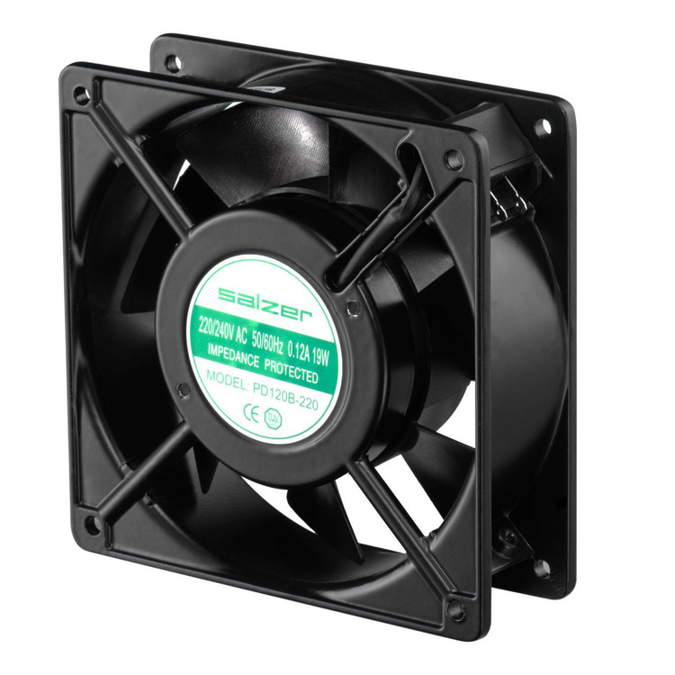 فن تابلویی 12*12 بلبرینگ مدل PD120B-220 برند سالزر