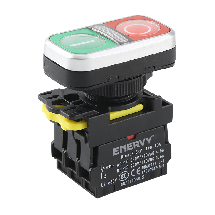 شستی دوبل چراغدار برند ENERVY