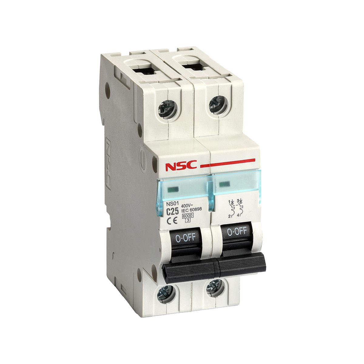 فیوز مینیاتوری 25 آمپر دو پل تیپ C